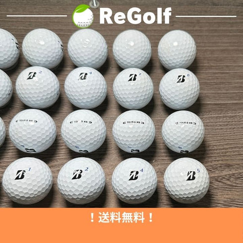 【中古】 ロストボール ブリヂストン ツアーB TOUR B XS ホワイト 2024年モデル 20球 Bランク ゴルフボール リゴルフ